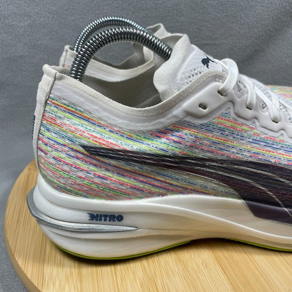 Puma Deviate Nitro Spectra Womens Size 10 Running Shoes Sneakers Multicolor - Picture 2 of 16